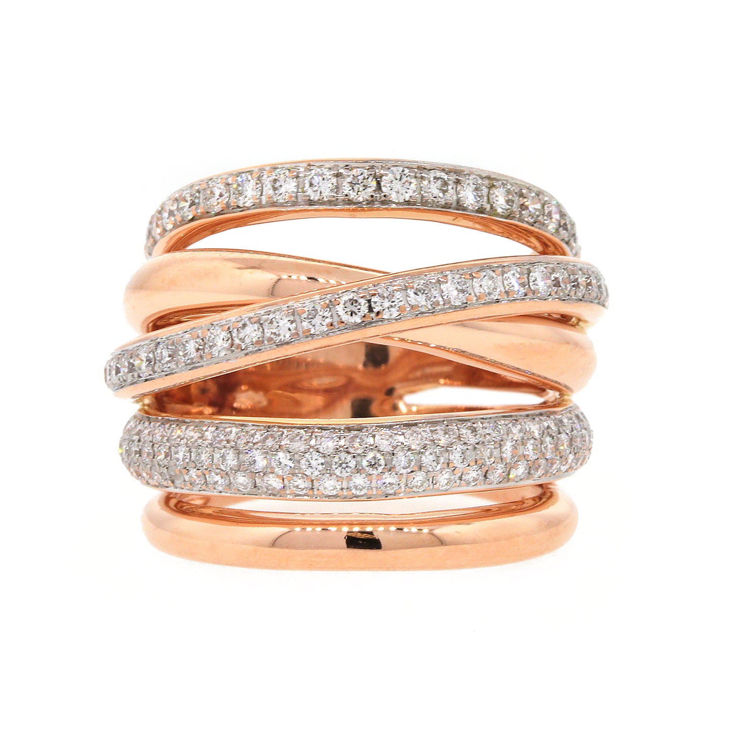 Multi-Row Diamond Band Ring