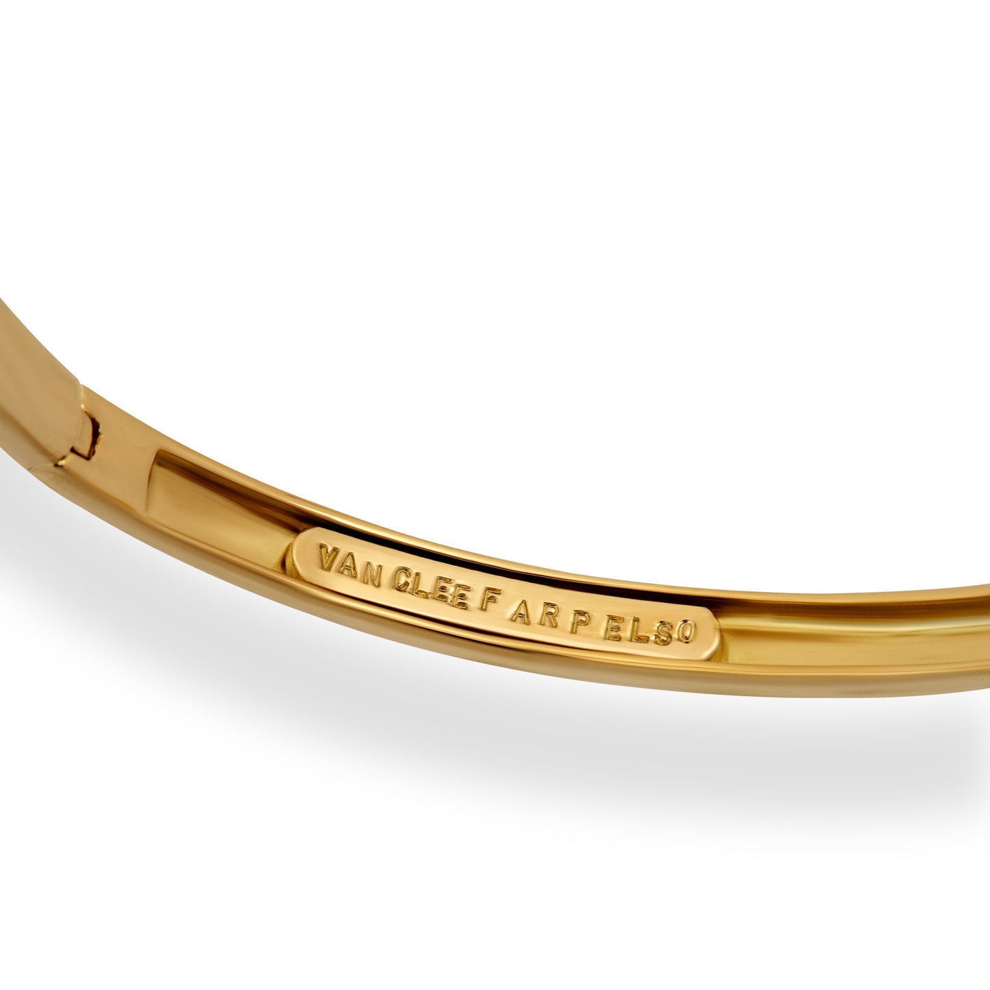 Van Cleef & Arples 18K Yellow Gold Diamond Trefle Bracelet Length: 6.5"