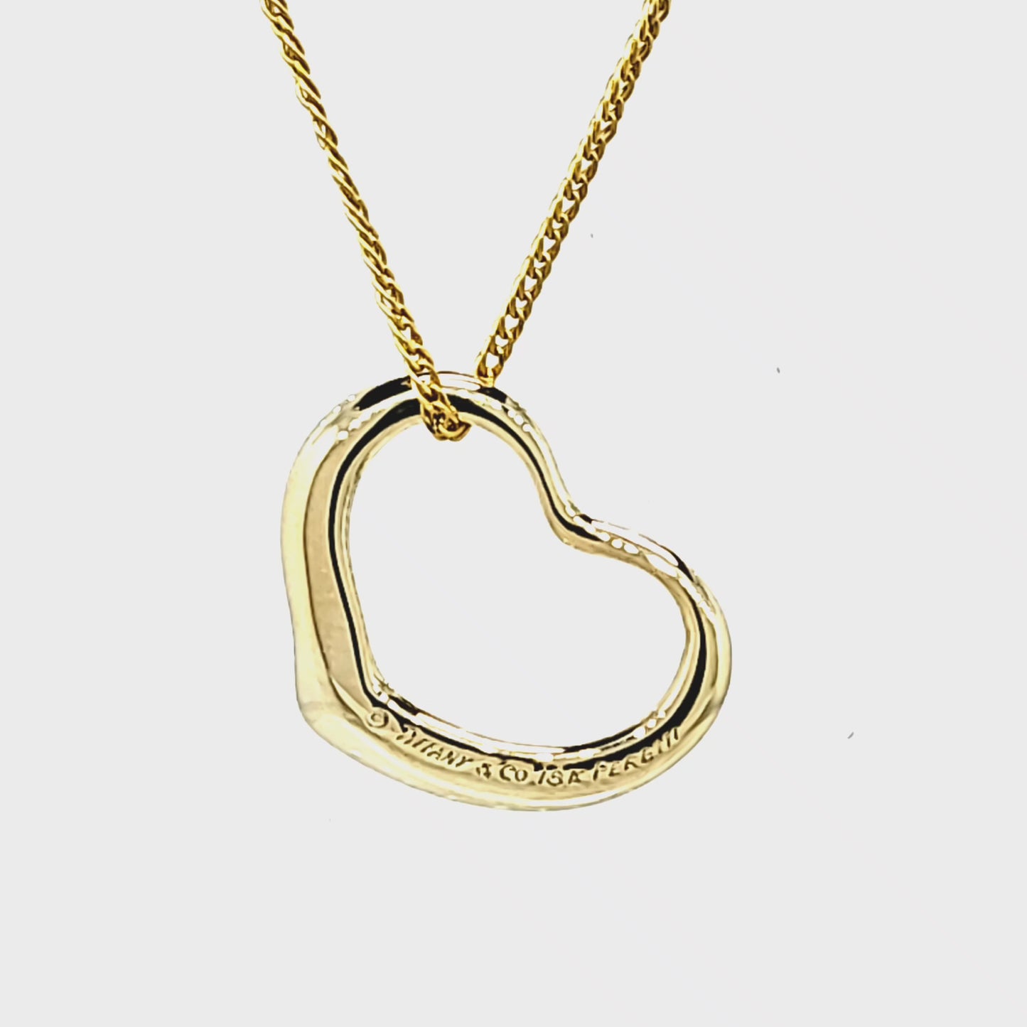 Tiffany and Co. Elsa Peretti Medium Open Heart Pendant