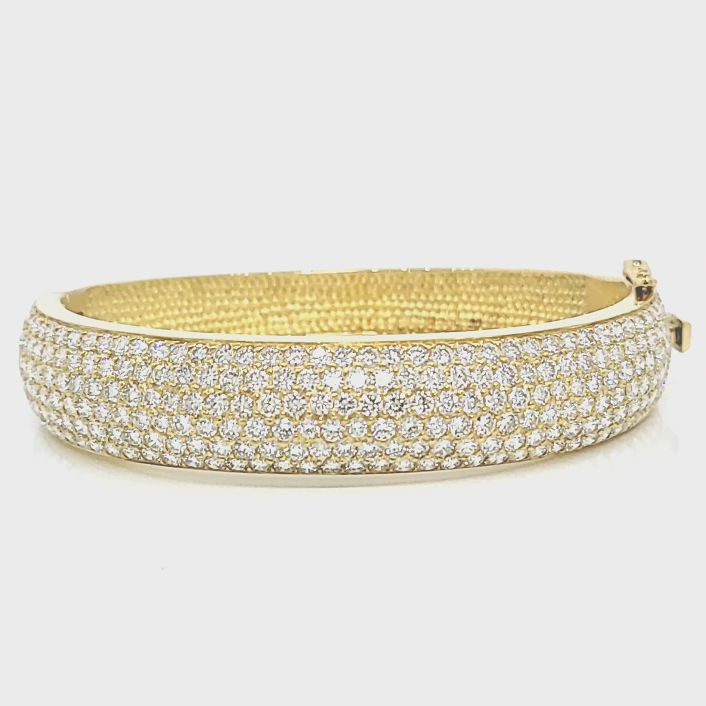 Sparkling Diamond Pave Bangle Bracelet