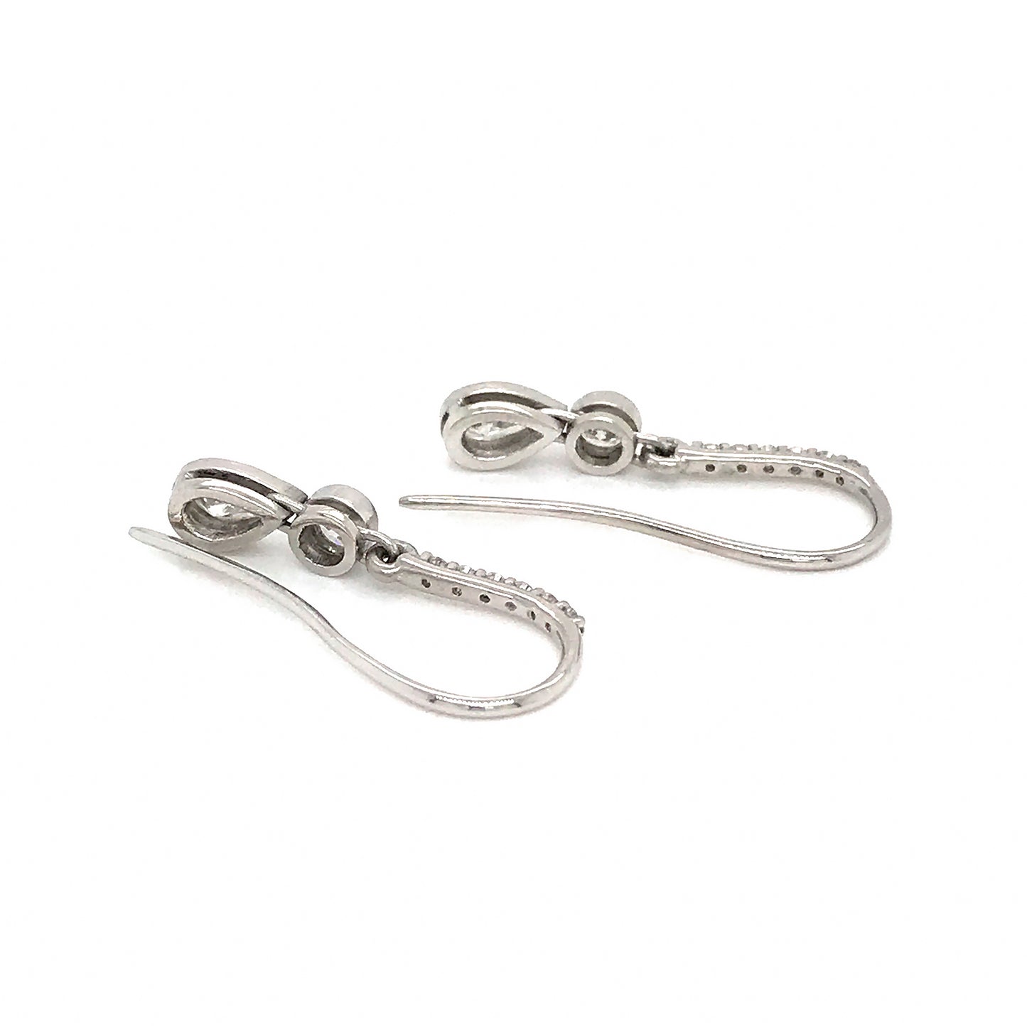 Platinum Diamond Drop Earrings