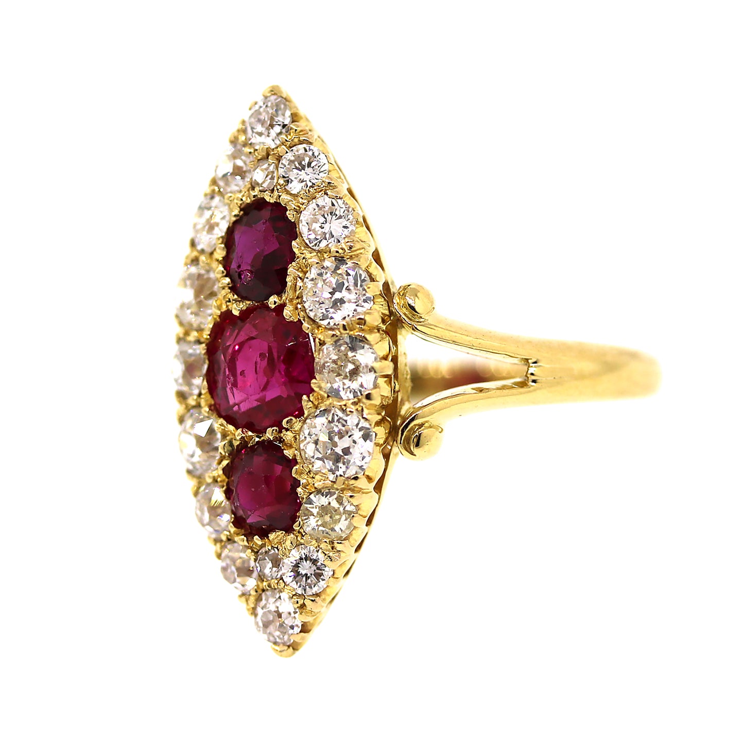 Vintage Ruby and Diamond Ring