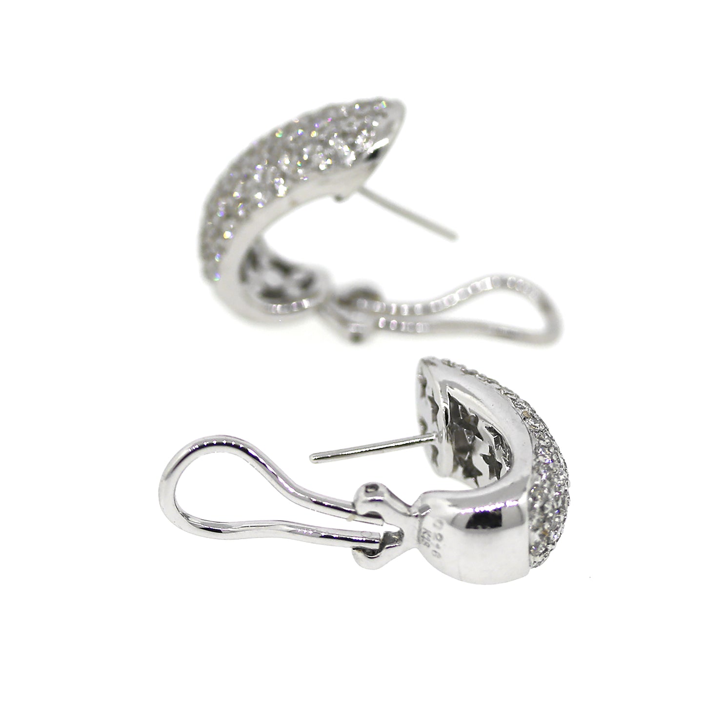 2.16 carat Diamond Huggies Earrings