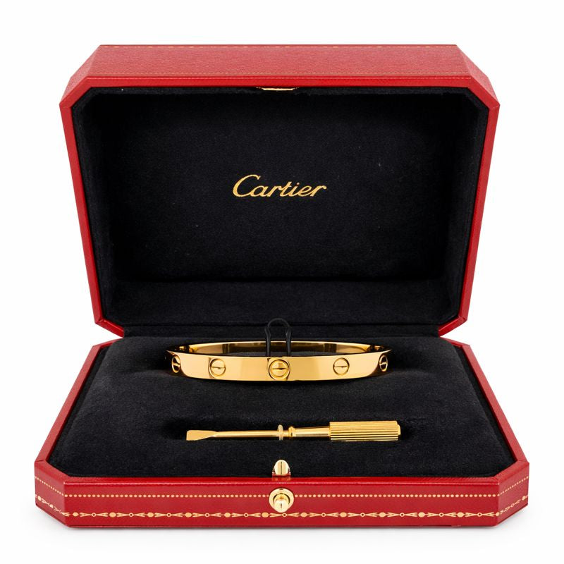 PreOwned Cartier Classic Love Bracelet in Size 16