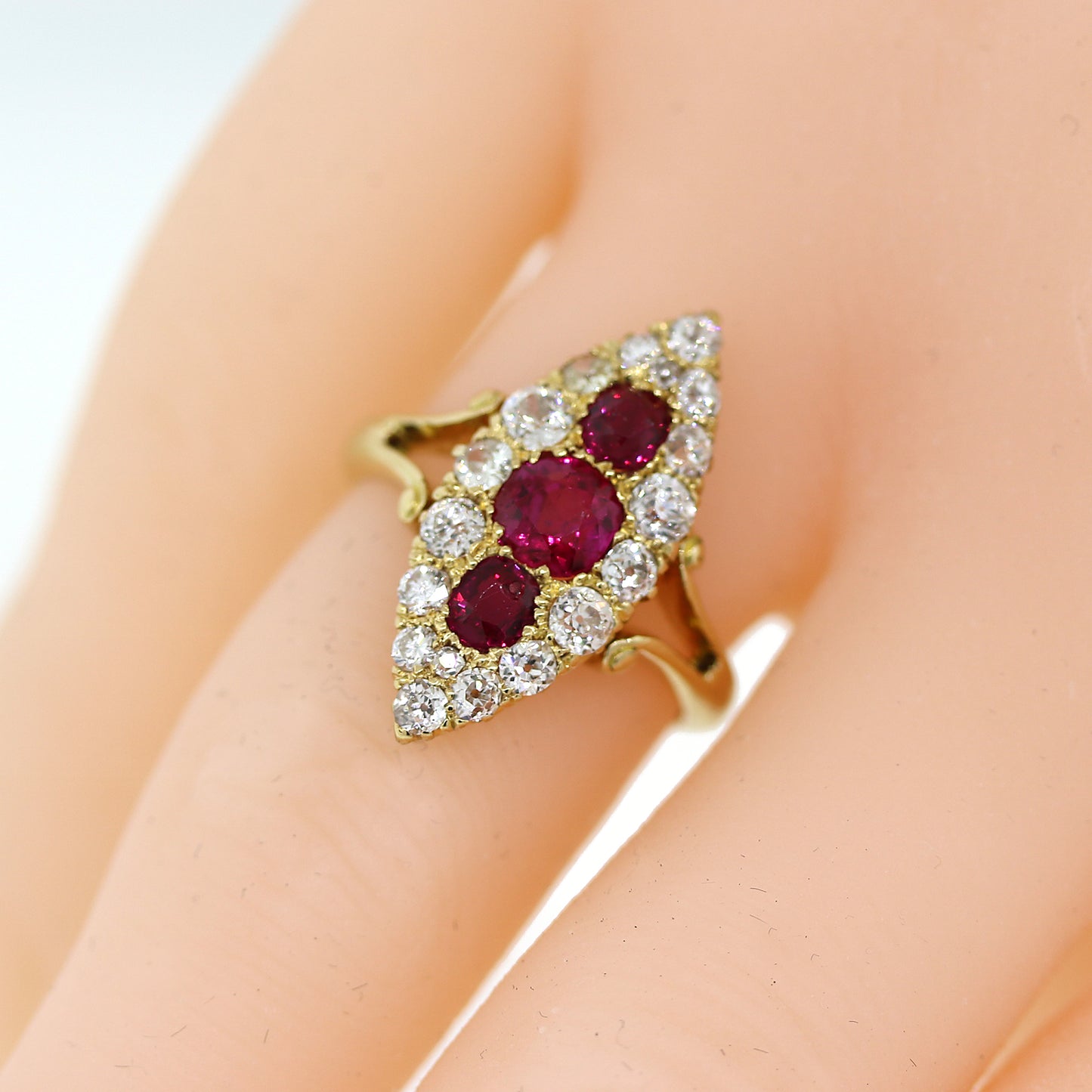 Vintage Ruby and Diamond Ring