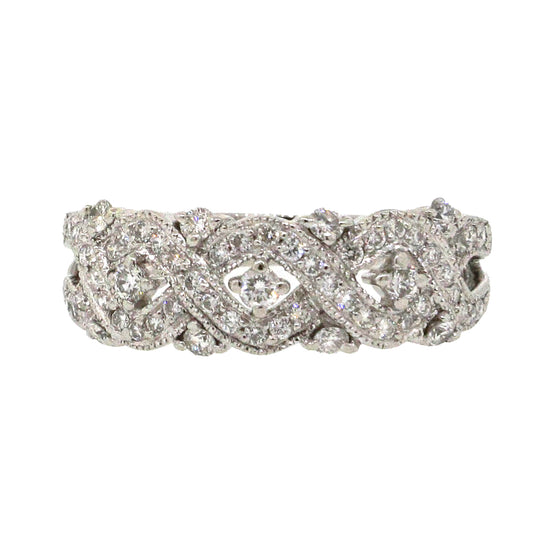 Platinum Diamond Lattice Ring