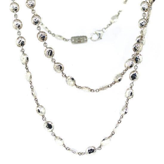 Preowned Ippolita Sterling Silver Nugget Long Chain Necklace