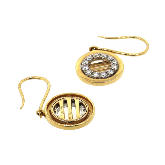 18kt Yellow Gold Earrings and Pendant Set Jewelry