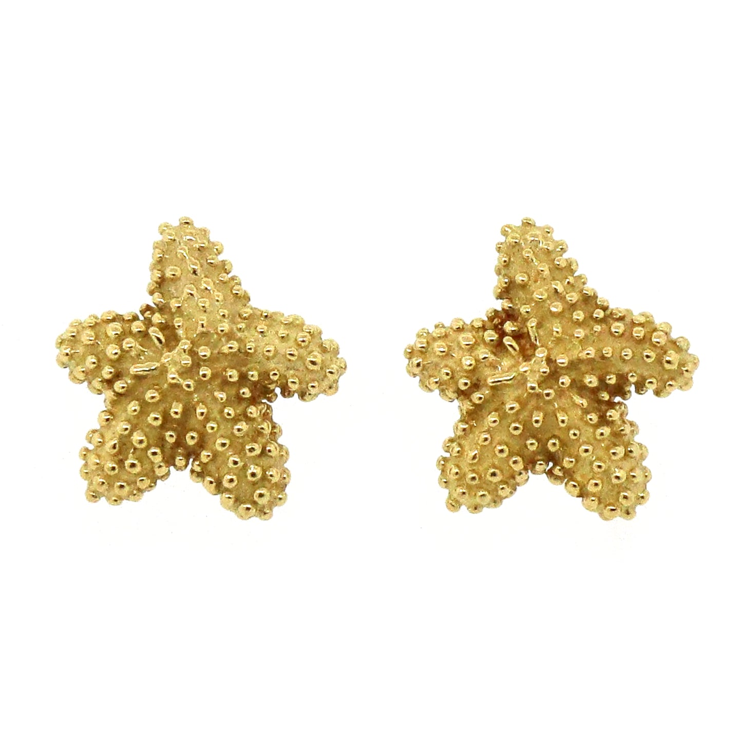 Tiffany & Co. Vintage 18K Yellow Gold Starfish Stud Earrings