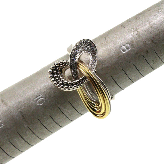 Lagos Two-Tone Piroutte Diamond Ring