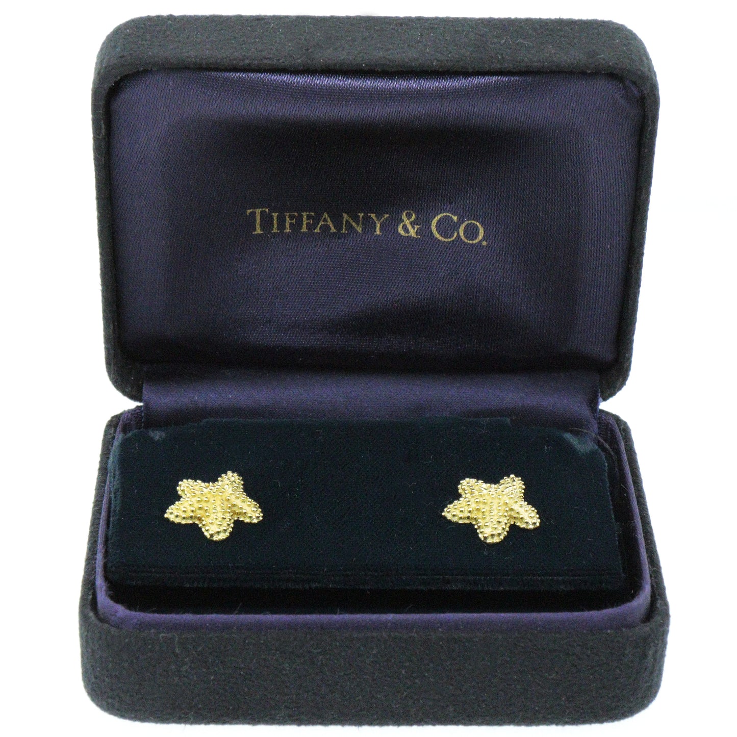 Tiffany & Co. Vintage 18K Yellow Gold Starfish Stud Earrings