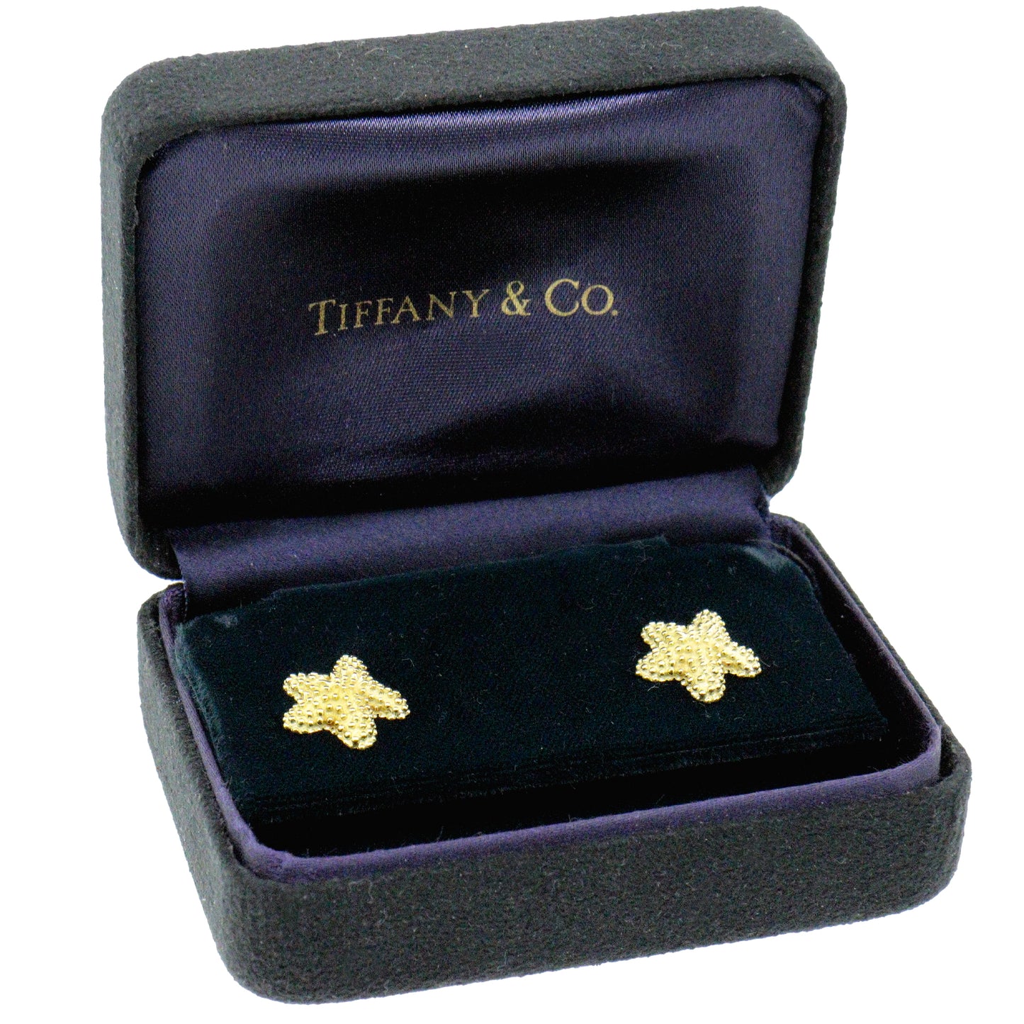 Tiffany & Co. Vintage 18K Yellow Gold Starfish Stud Earrings