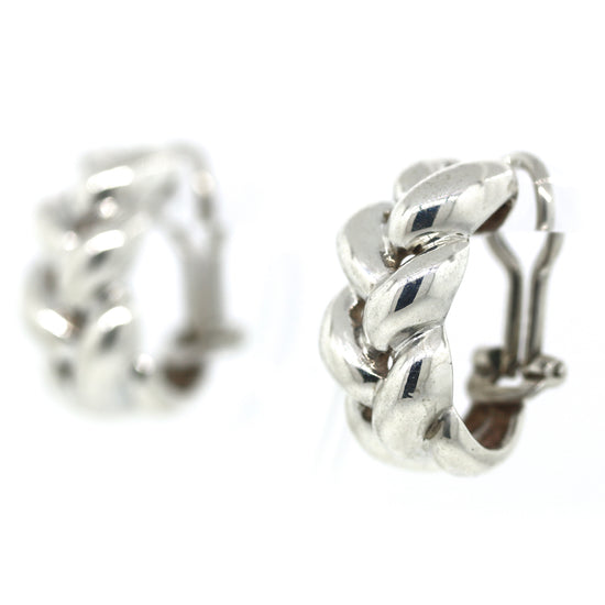 Tiffany and Co. Twisted Braided Earrings in Sterling Silver