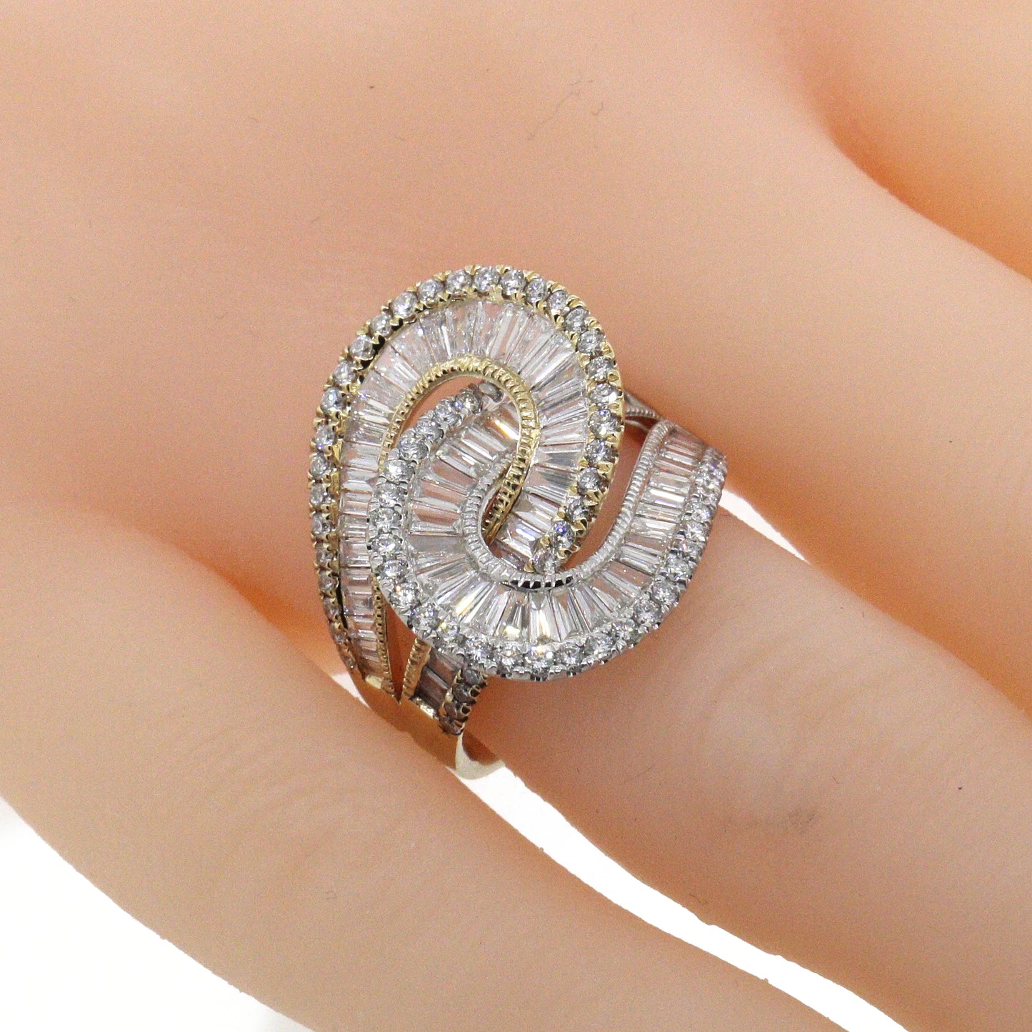 Effy Diamond Interlocking Swirl Ring