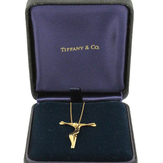 Tiffany and Co. Elsa Peretti Crucifix Necklace with Box