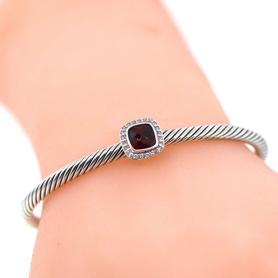 David Yurman Noblesse Garnet and Dimaond Bracelet