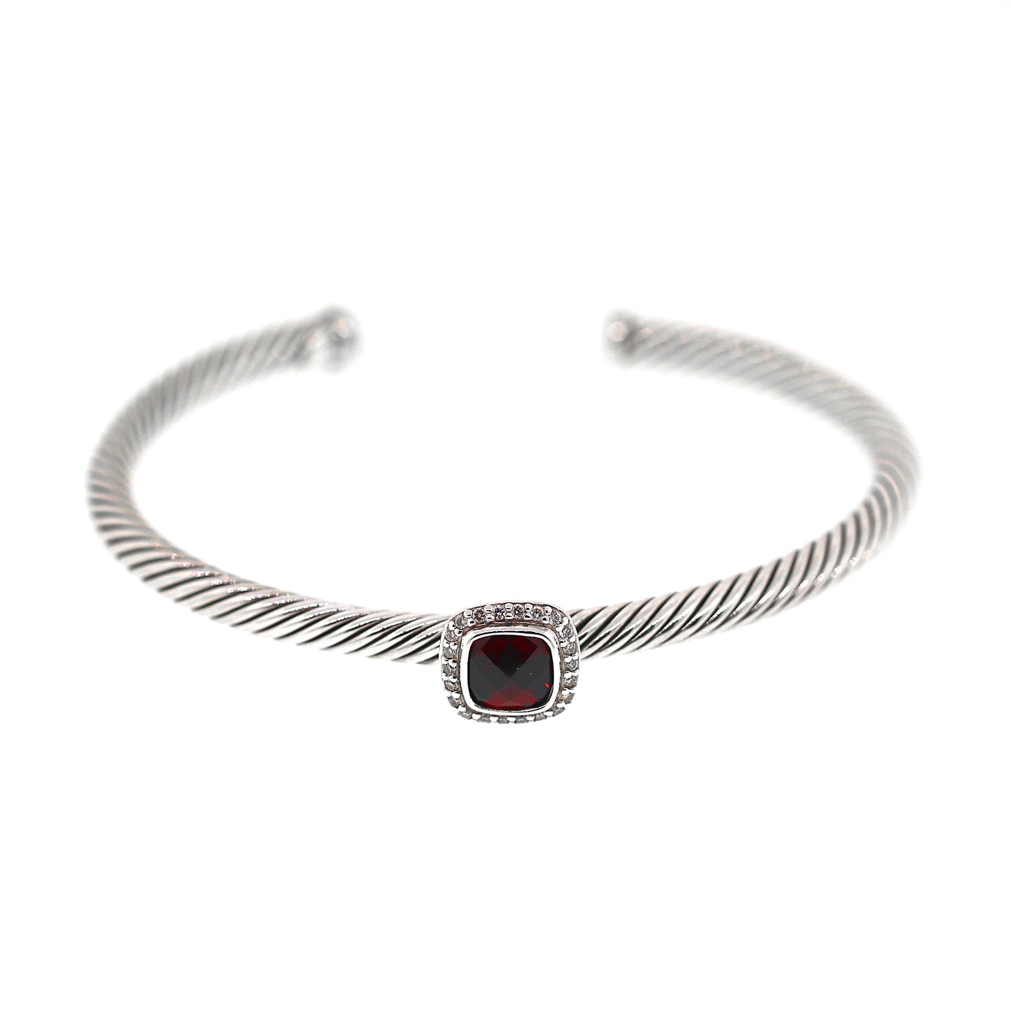 David Yurman Noblesse Garnet and Dimaond Bracelet