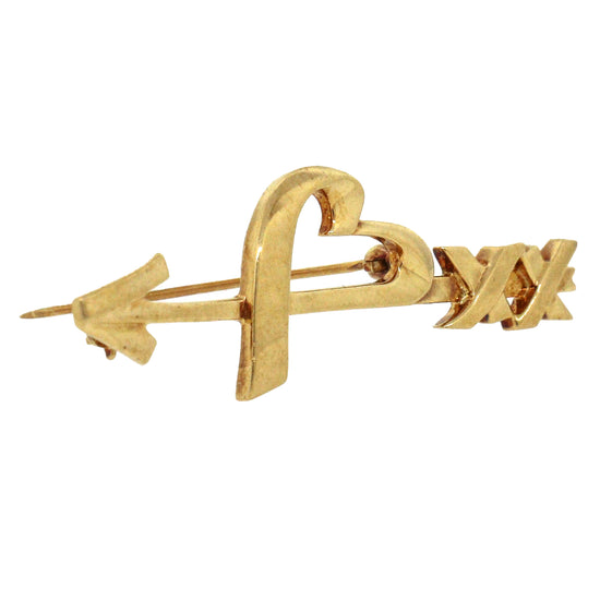 Paloma Picasso Graffiti Heart and Arrow Brooch