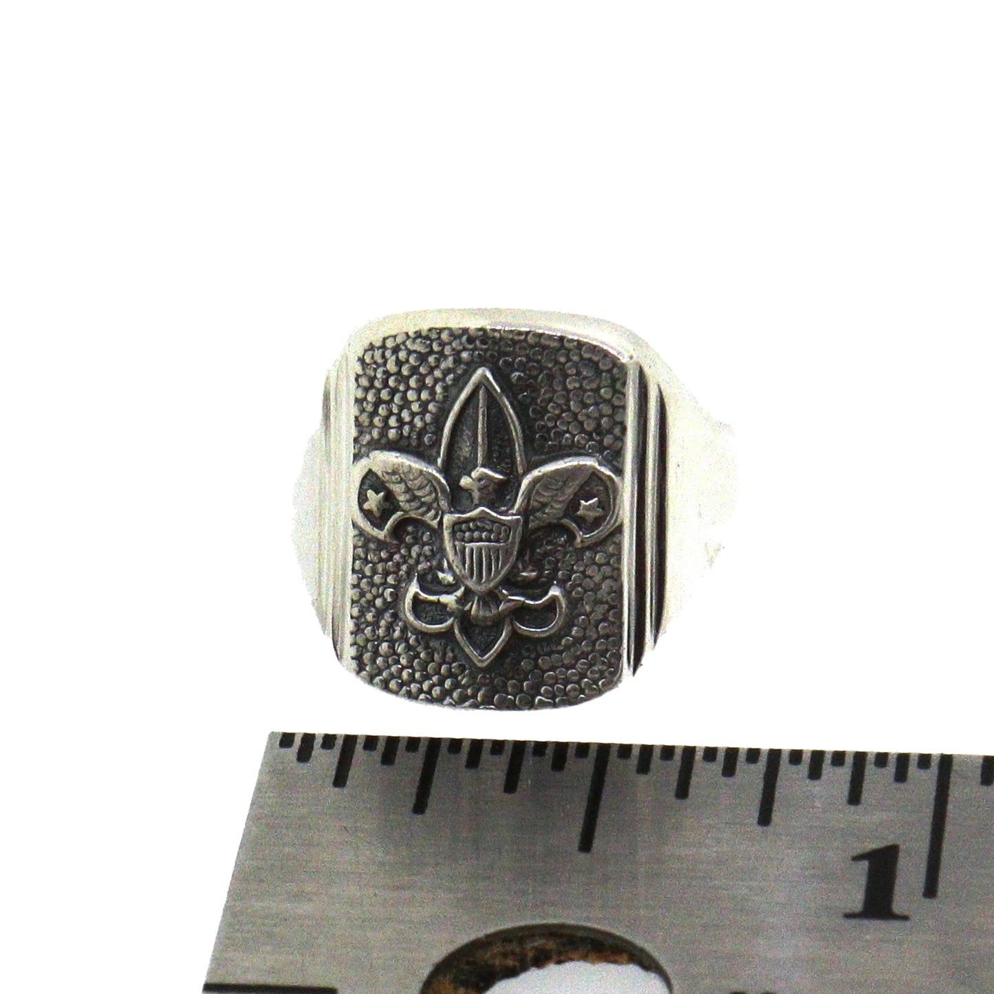 Fleur De Lis Signet Pinky Ring