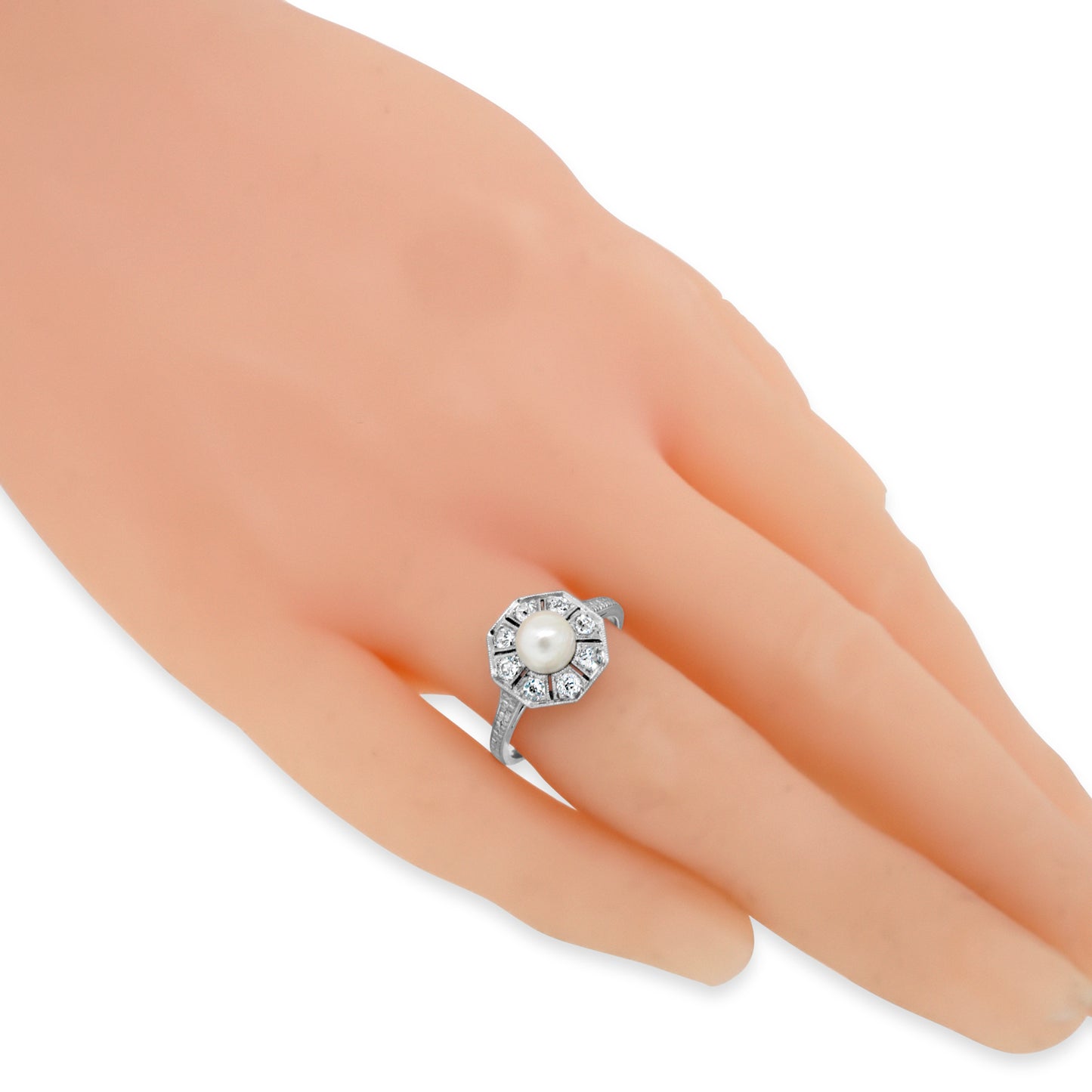 Antique Pearl Diamond Ring