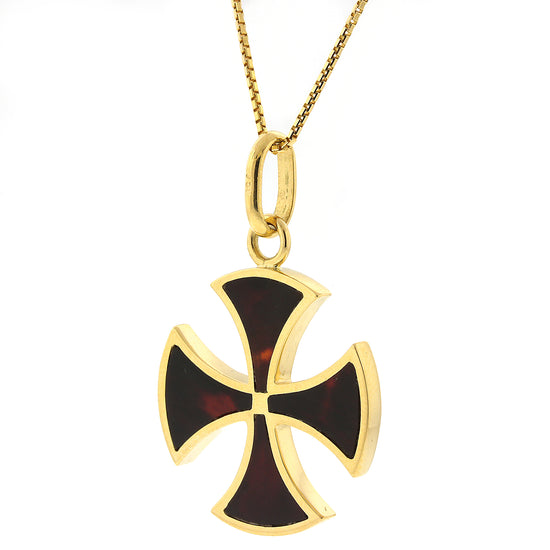 Amber Maltese Cross