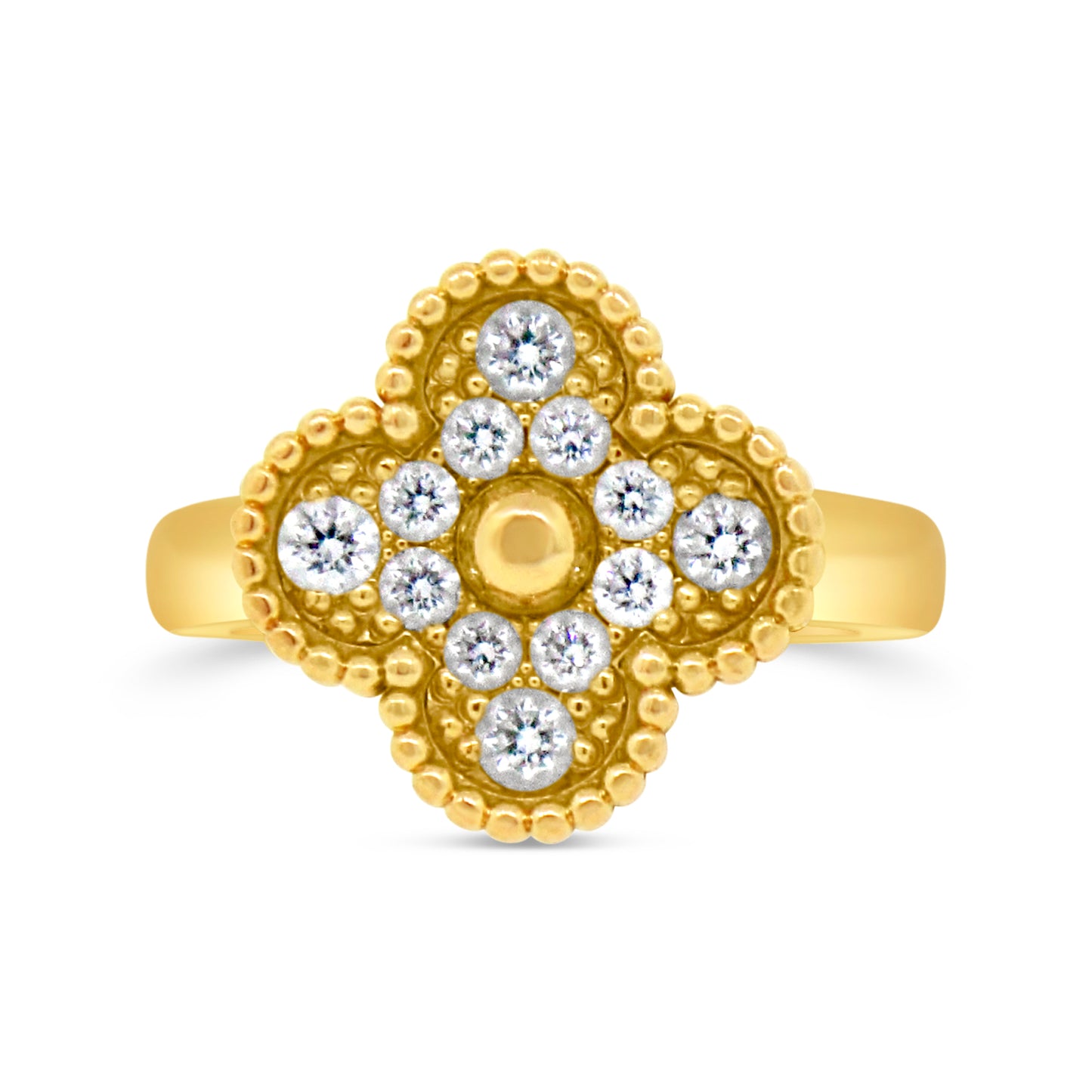 Van Cleef & Arpels Vintage Alhambra Diamond Ring