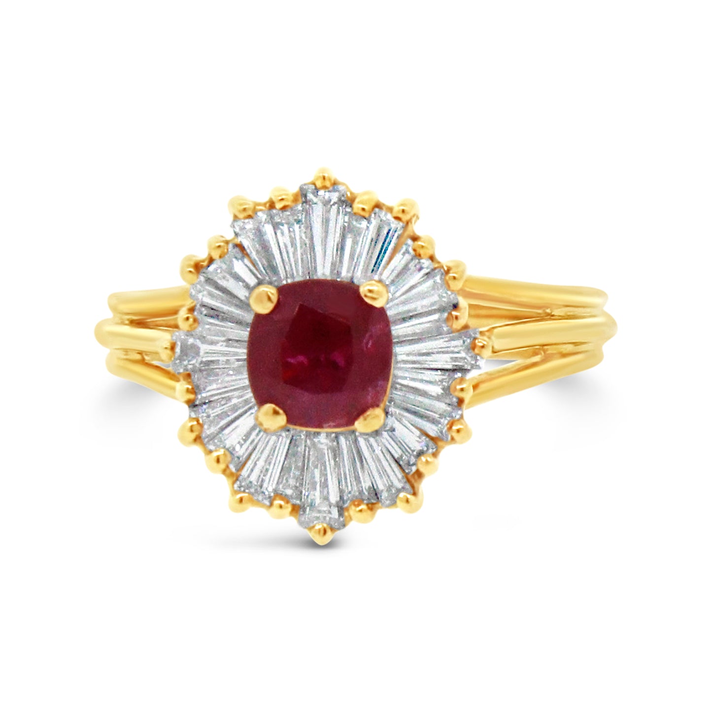 Ruby and Diamond Sweet Ballerina Ring