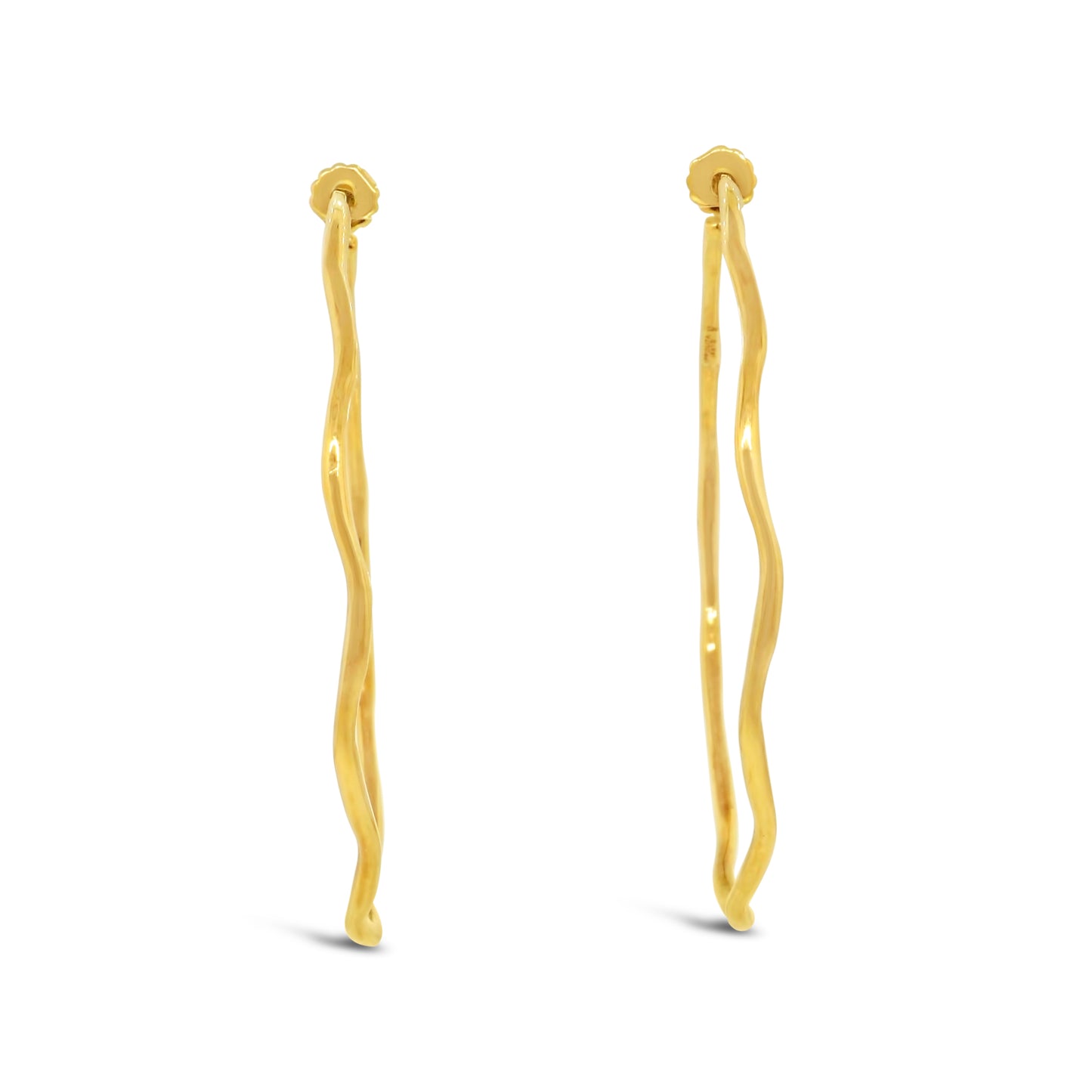 Ippolita Classico Squiggle Hoop in 18 kt Yellow Gold