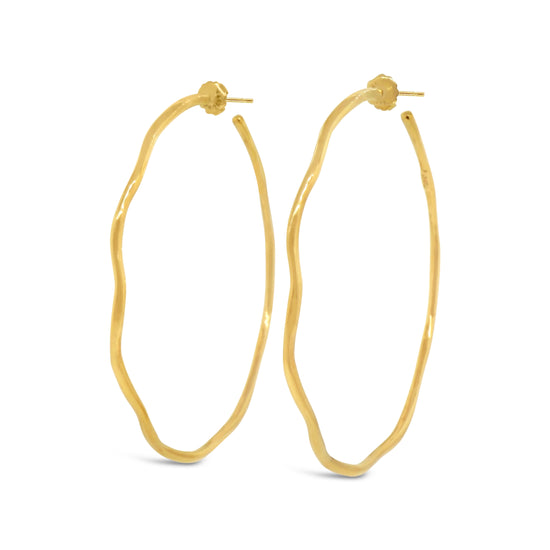 Ippolita Classico Squiggle Hoop in 18 kt Yellow Gold