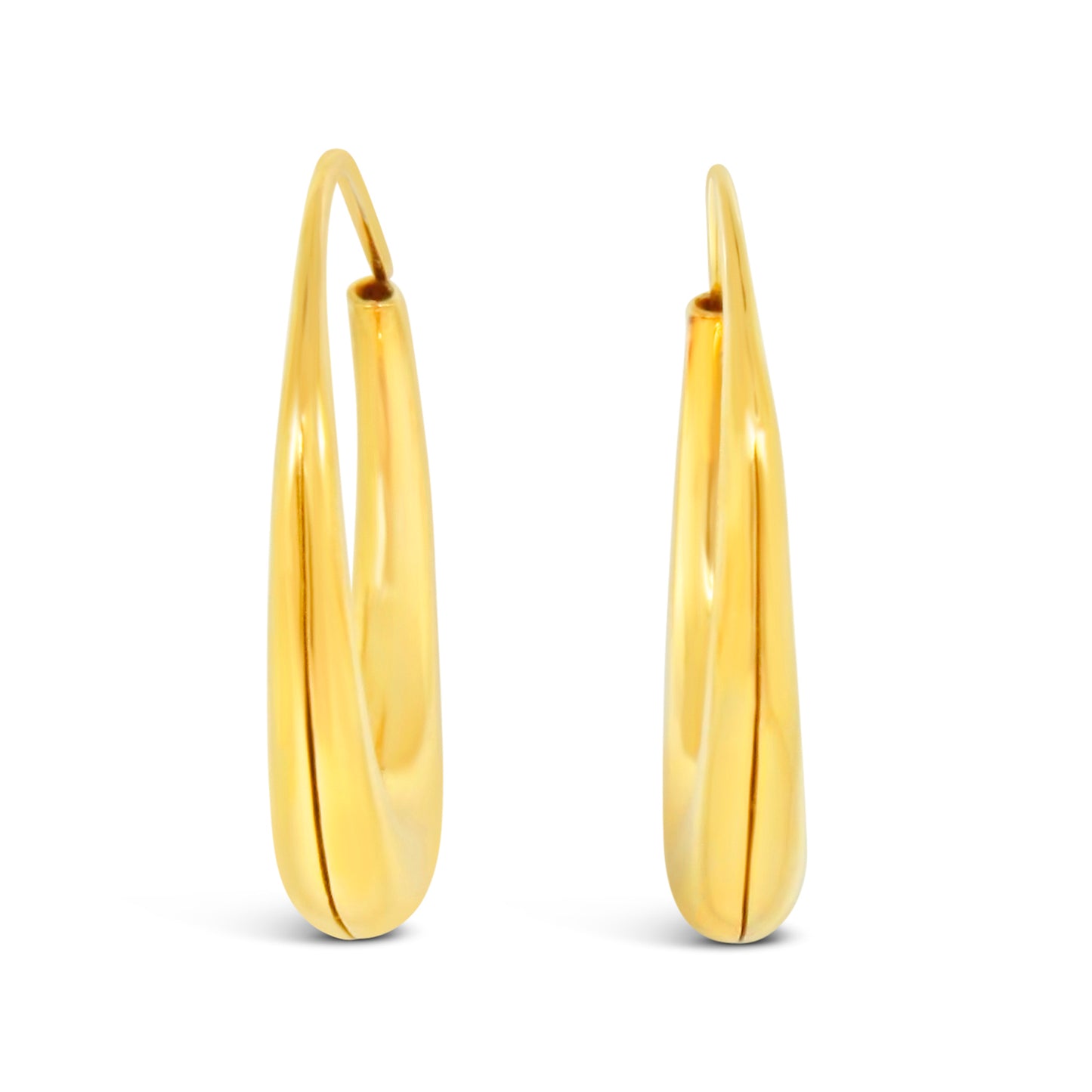 Michael Good Fine 18k Yellow Gold Classic Hopp Earrings