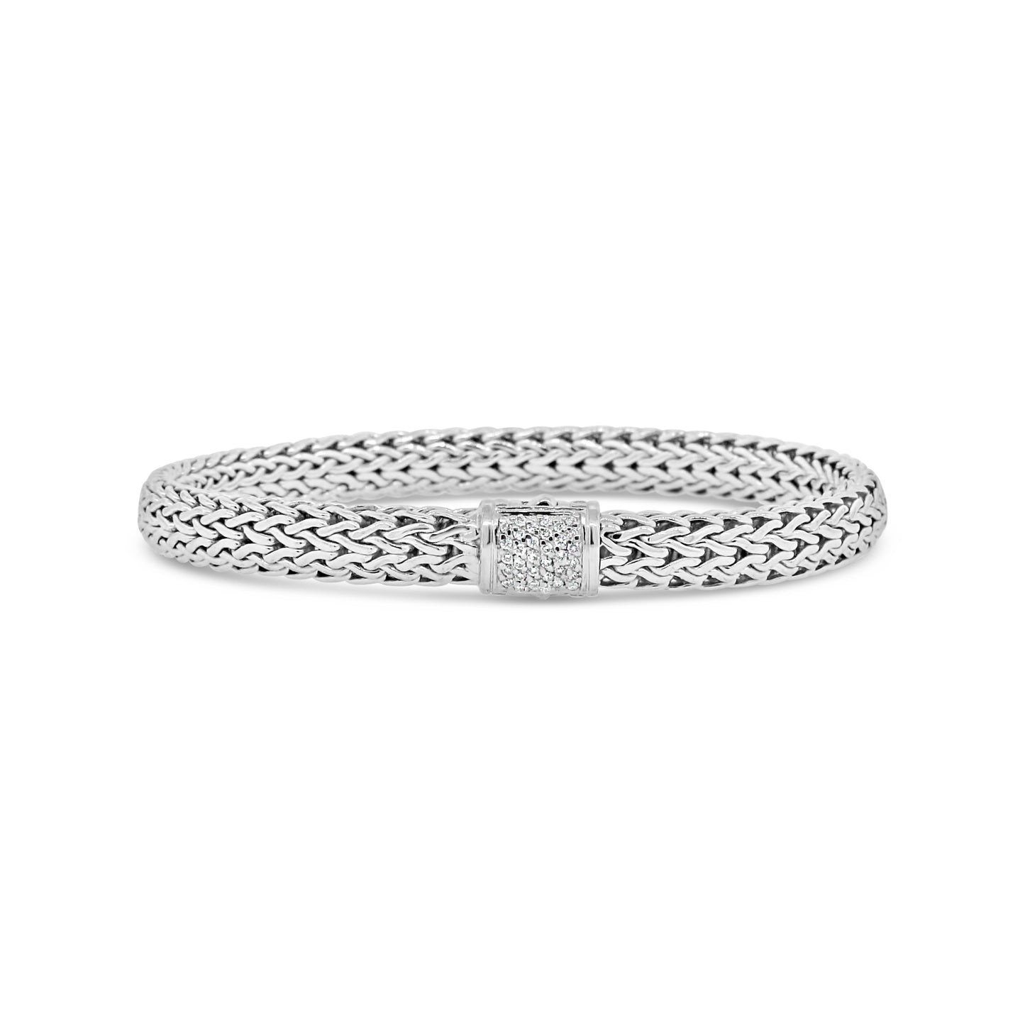 John Hardy Icon Sterling Silver Diamond Bracelet