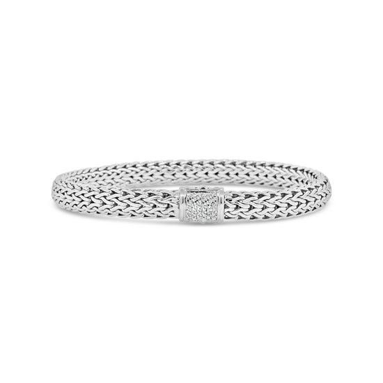 John Hardy Icon Sterling Silver Diamond Bracelet