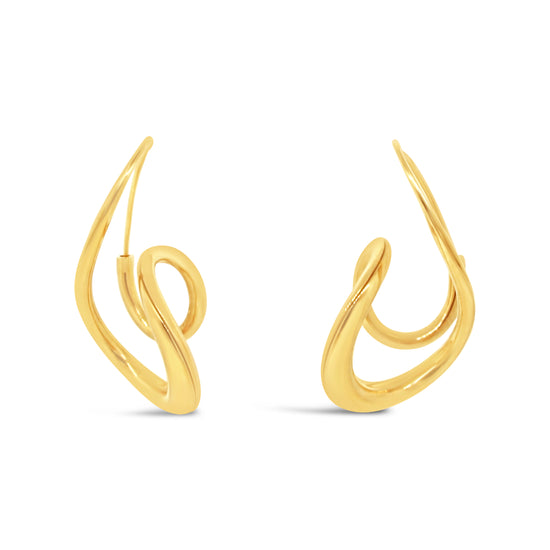 M. Good 18kt Yellow Gold Twisted Small Earrings