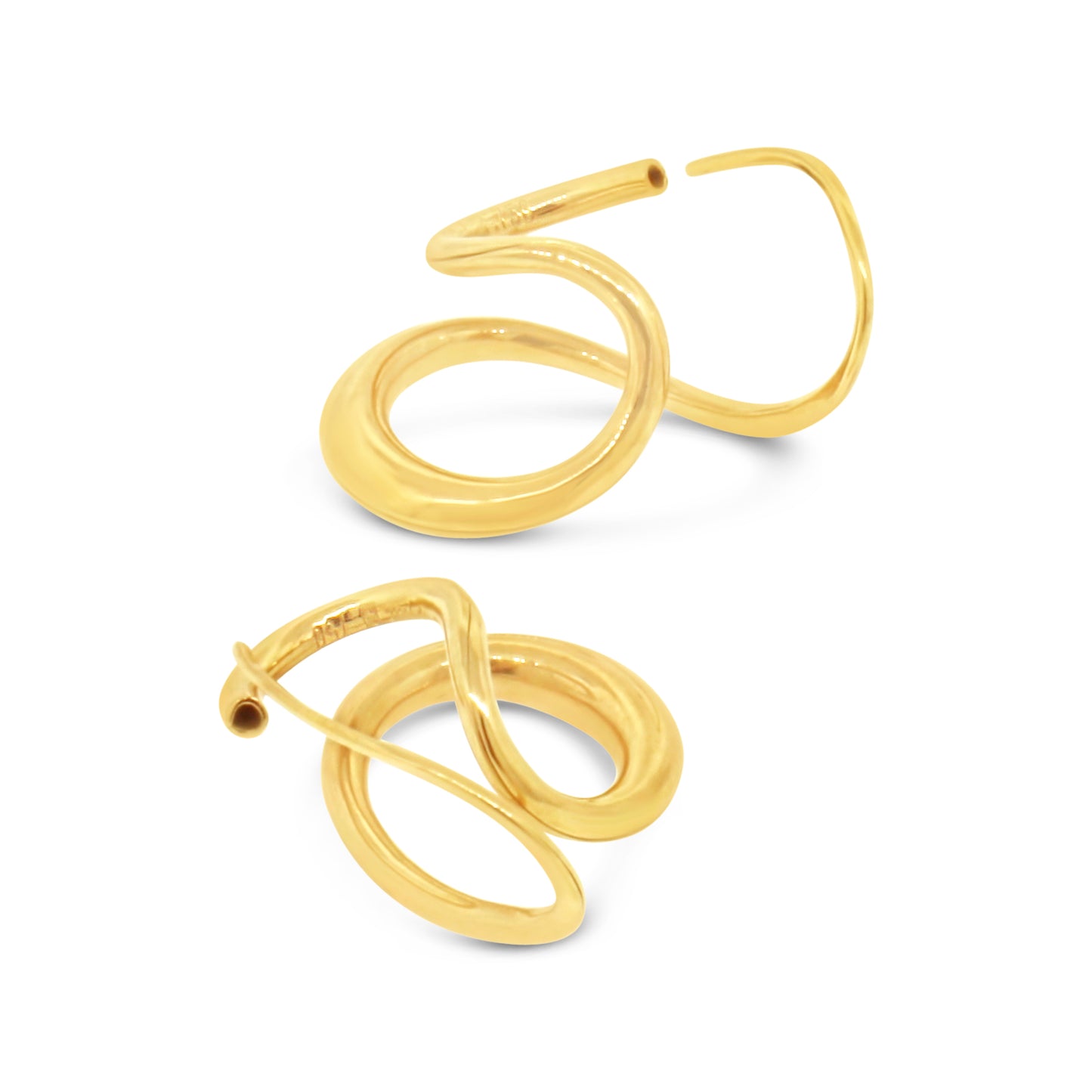 M. Good 18kt Yellow Gold Twisted Small Earrings