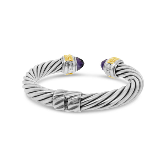 David Yurman Cable Classic with Amethyst Bracelet 10 mm