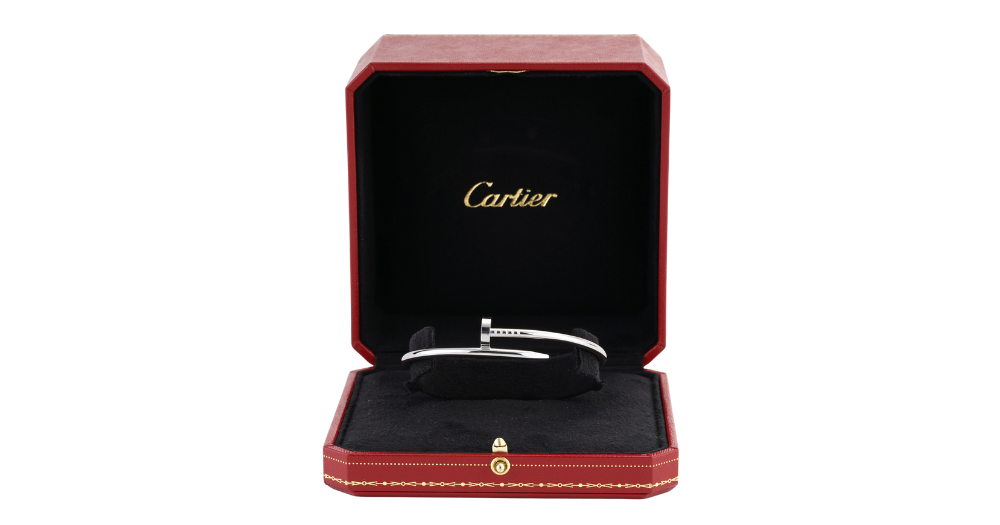 Cartier Jus Un Clou In White Gold In an Open Box