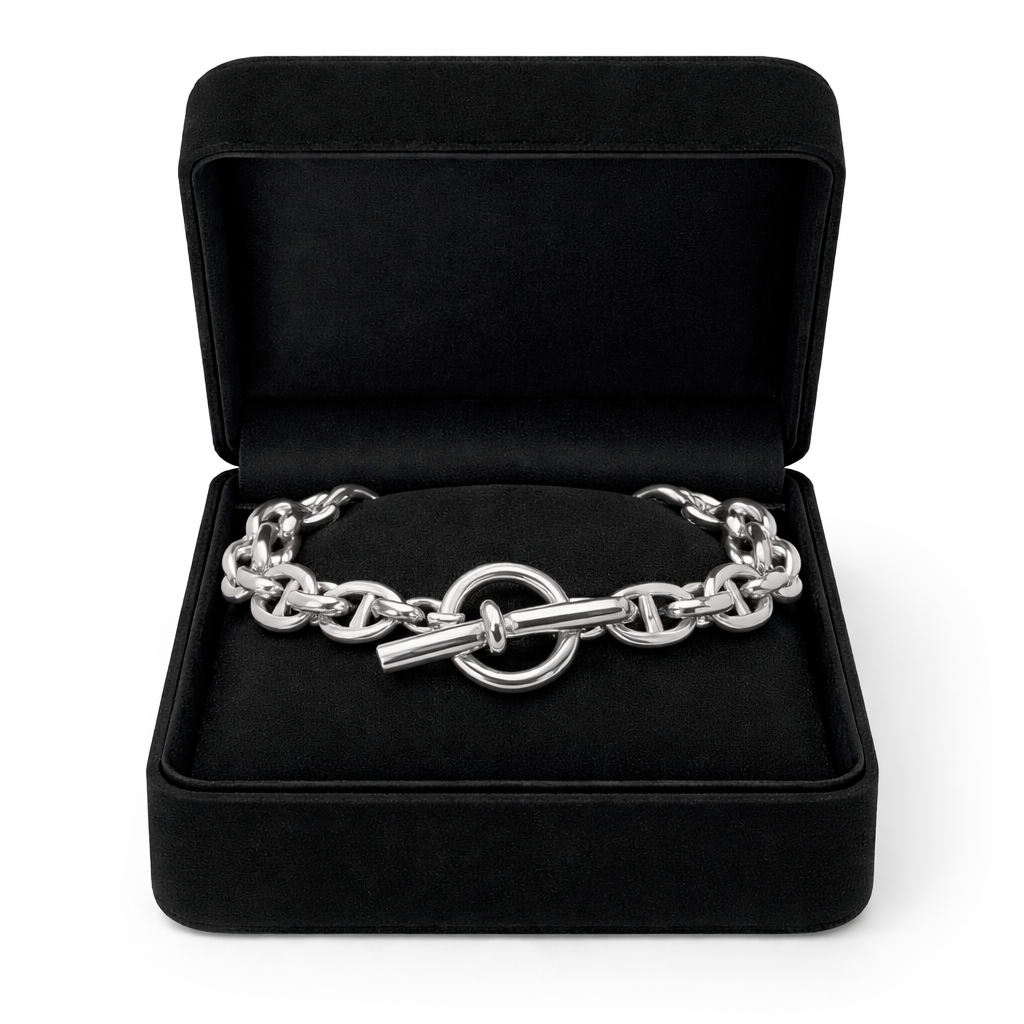 Vintage Hermès Chaine d'ancre bracelet, large model