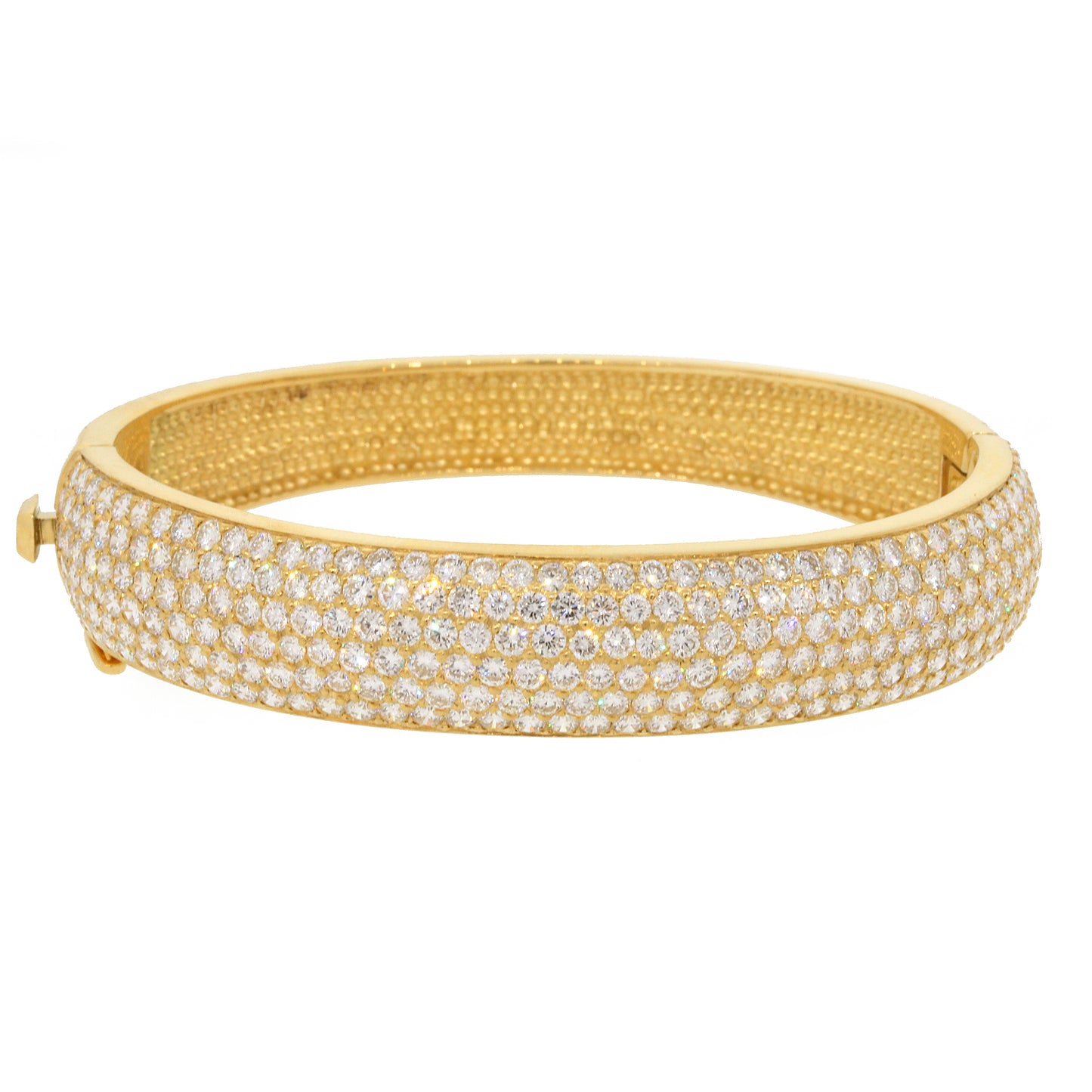 Sparkling Diamond Pave Bangle Bracelet