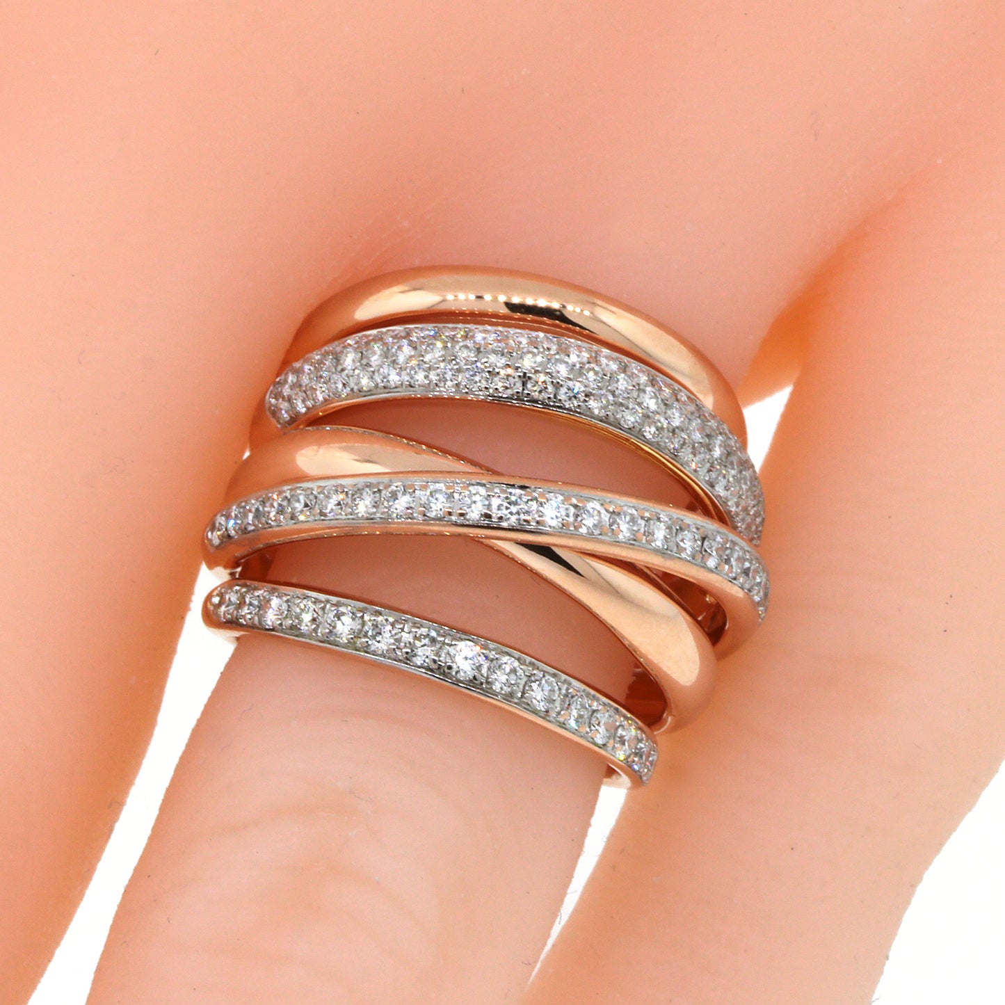 Multi-Row Diamond Band Ring