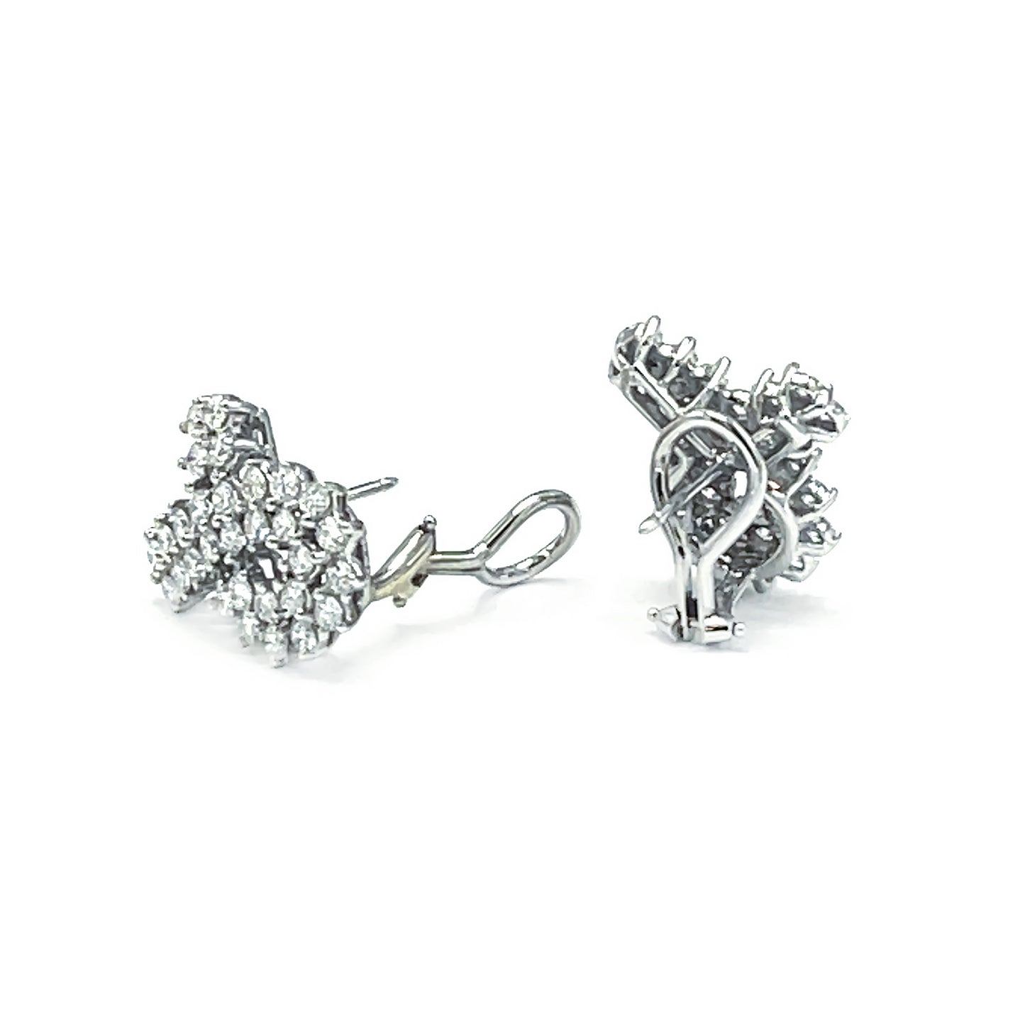 Ribbon Swirl Diamond Earrings