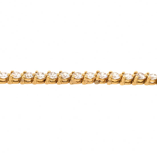 Classic Round Diamond Tennis Bracelet in 18k Gold