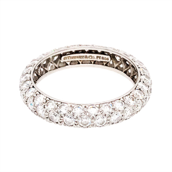 Tiffany and Co. Platinum Etoile Diamond Ring