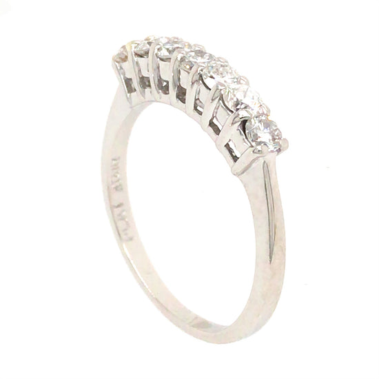 Platinum 5 Stone Diamond Ring