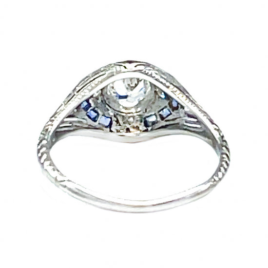 Platinum Art Deco Diamond Engagement Ring