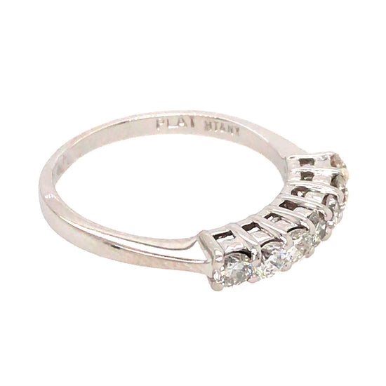 Platinum 5 Stone Diamond Ring