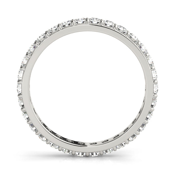 Classic 14 kt White Gold Diamond Eternity Wedding Band