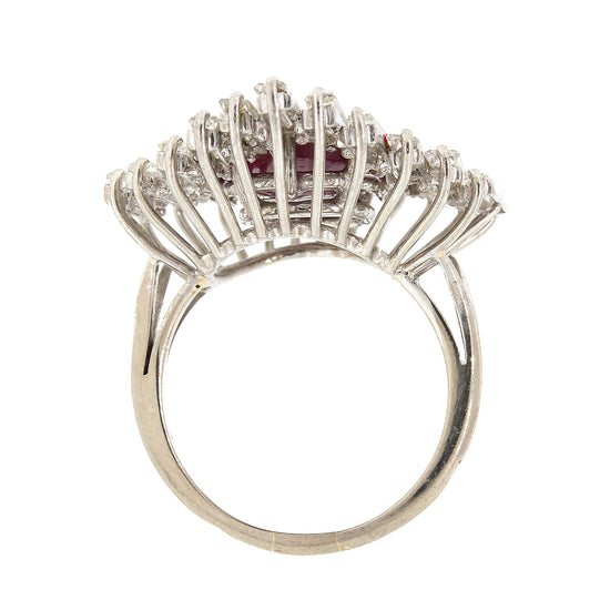 Ruby and Baguette Diamond Ring