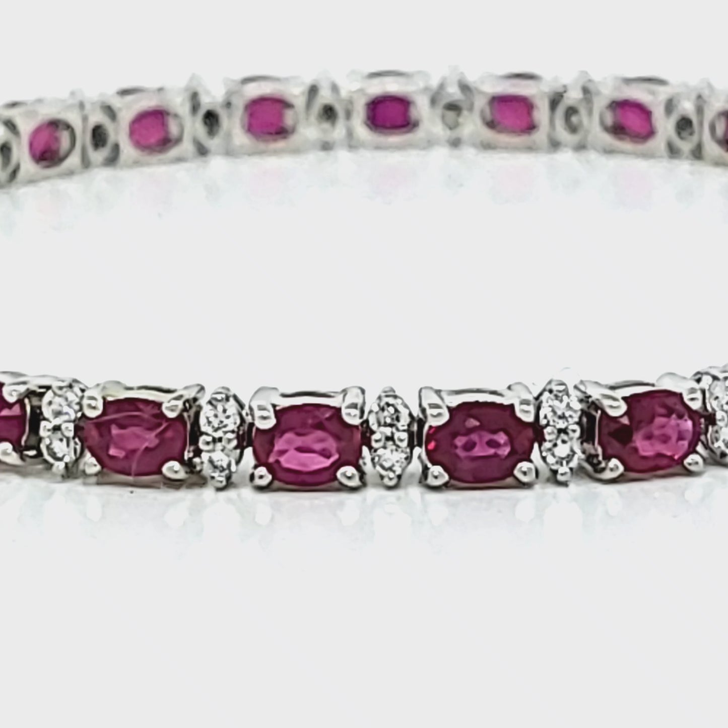 Load and play video in Gallery viewer, Ruby &amp;amp; Diamond Tennis Bracelet
